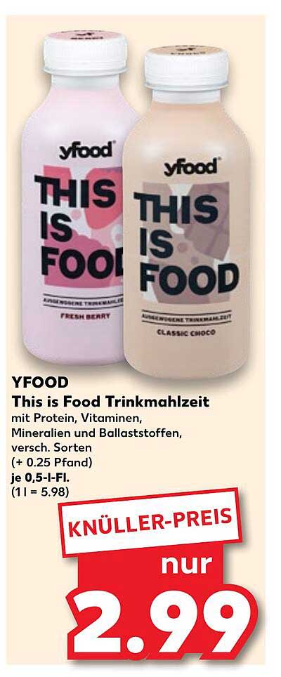 YFOOD This is Food Trinkmahlzeit