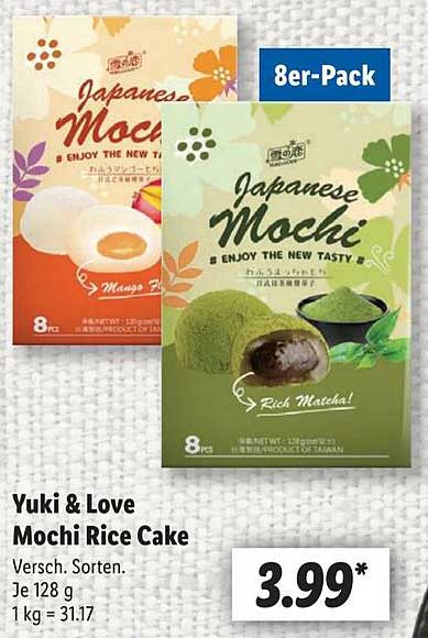Yuki & Love Mochi Rice Cake - 8er-Pack
