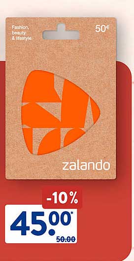 Zalando Geschenkkarte im Wert von 50 € für nur 45 €