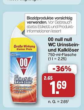 00 null null WC Urinstein- und Kalklöser