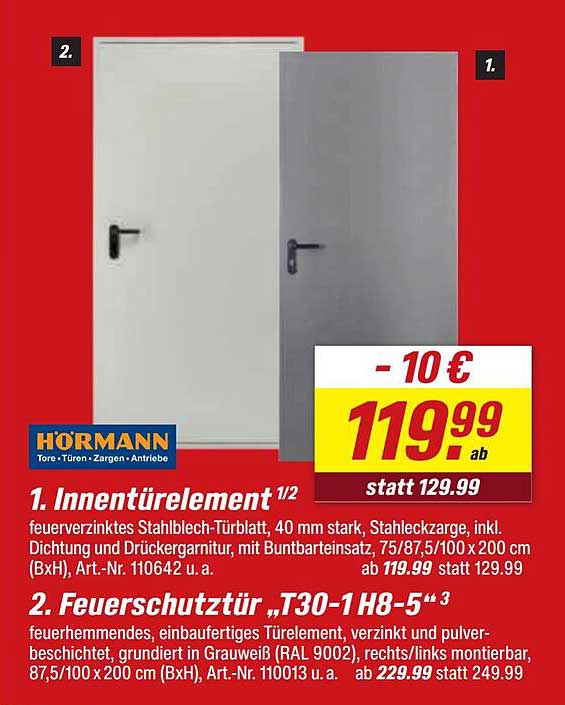 1. Innentürelement 1/2