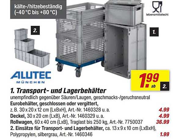 1. Transport- und Lagerbehälter