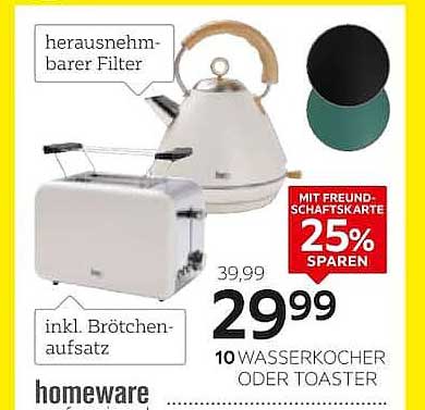 10 WASSERKOCHER ODER TOASTER