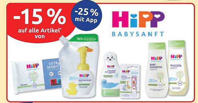 -15 % auf alle Artikel* von Hipp