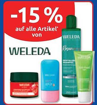 -15 % auf alle Artikel* von WELEDA