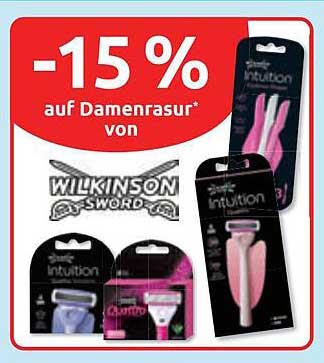 -15 % auf Damenrasur* von WILKINSON SWORD