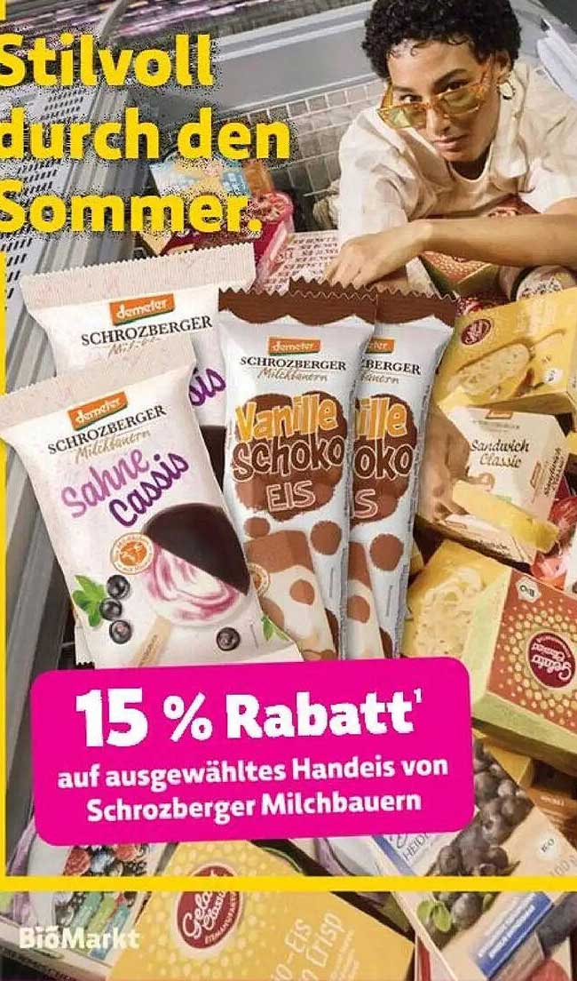 15 % Rabatt auf ausgewähltes Handeis von Schrozberger Milchbauern