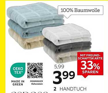 2 HANDTUCH 100% Baumwolle