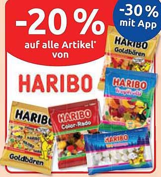 -20 % auf alle Artikel von HARIBO