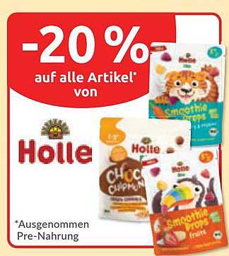 -20 % auf alle Artikel* von Holle