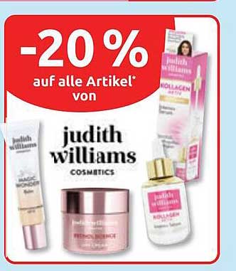 -20 % auf alle Artikel* von judith williams cosmetics