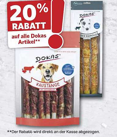 20% RABATT auf alle Dokas Artikel**