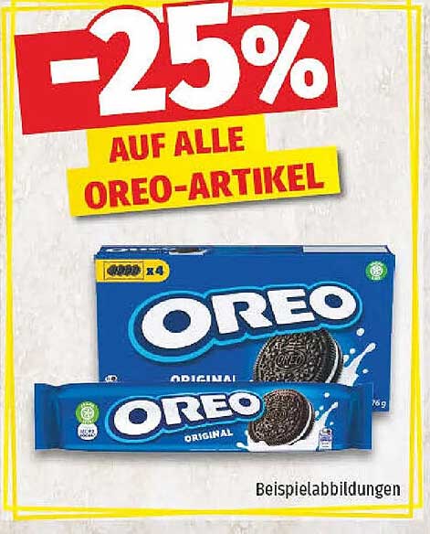 -25% AUF ALLE OREO-ARTIKEL