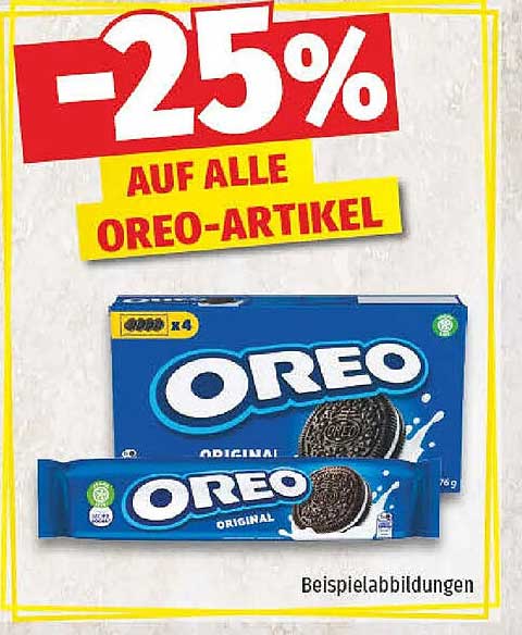 -25% AUF ALLE OREO-ARTIKEL