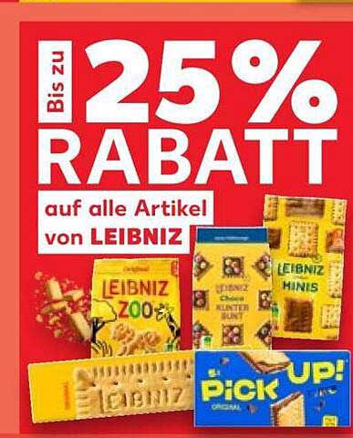 25% RABATT auf alle Artikel von LEIBNIZ