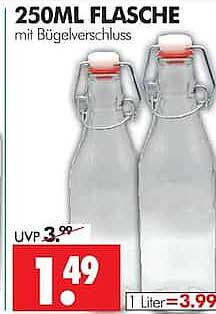 250ML FLASCHE mit Bügelverschluss