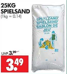 25KG SPIELSAND (1kg = 0.14)