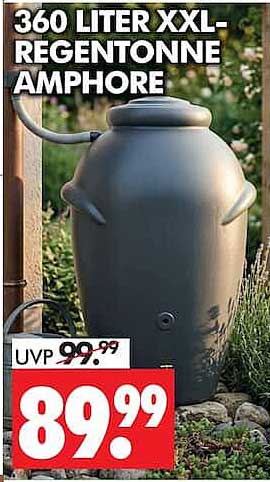 360 LITER XXL-REGENTONNE AMPHORE