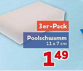 3er-Pack Poolschwamm 11 x 7 cm