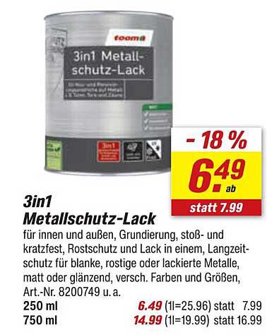 3in1 Metallschutz-Lack