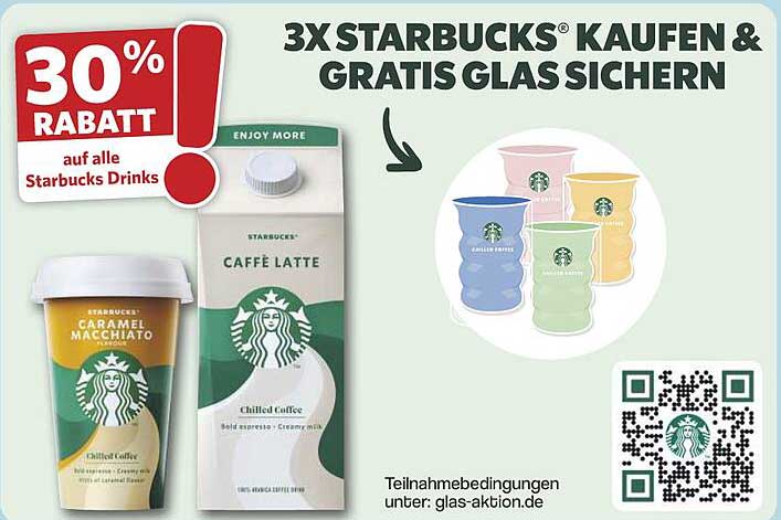 3X STARBUCKS® KAUFEN & GRATIS GLAS SICHERN