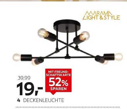 4 DECKENLEUCHTE