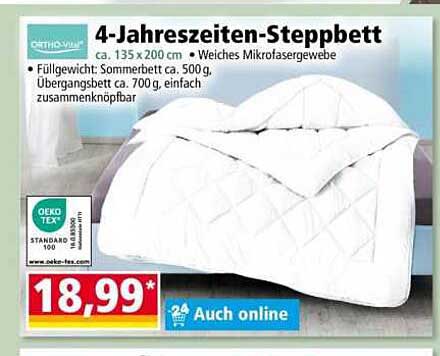 4-Jahreszeiten-Steppbett