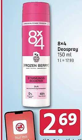 8×4 Deospray 150 ml
