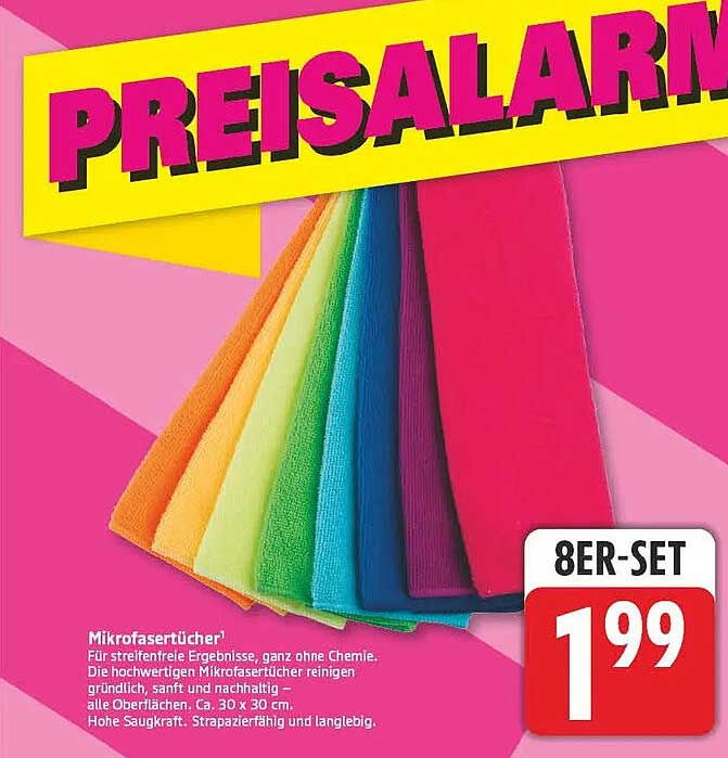 8ER-SET Mikrofasertücher