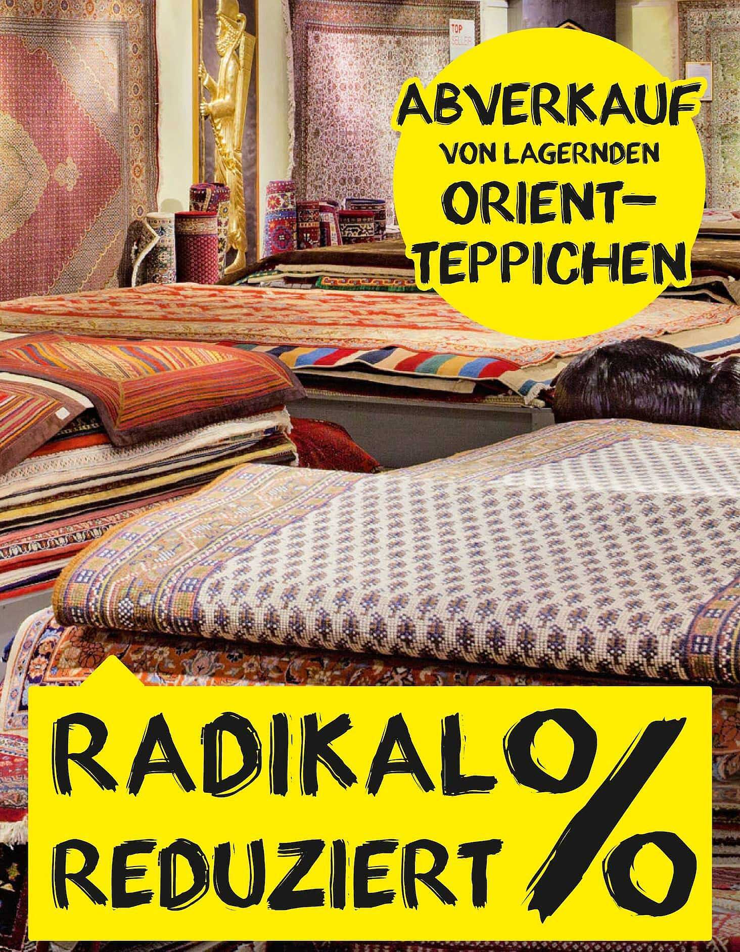 ABVERKAUF VON LAGERNDEN ORIENT-TEPPICHEN