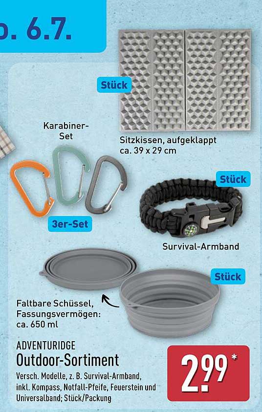 ADVENTURIDGE Outdoor-Sortiment