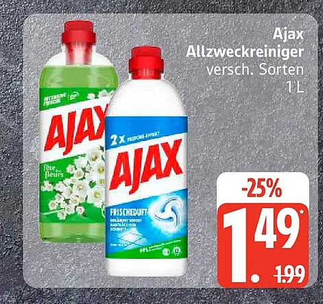 Ajax Allzweckreiniger versch. Sorten 1L