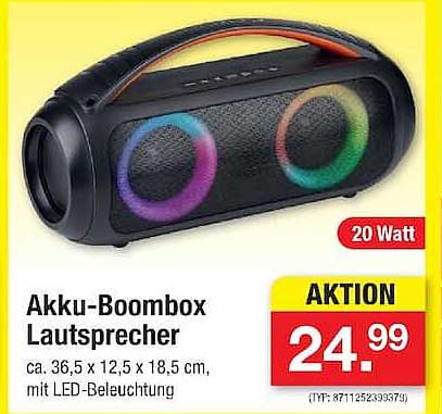Akku-Boombox Lautsprecher