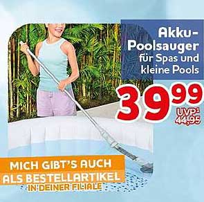 Akku-Poolsauger für Spass und kleine Pools