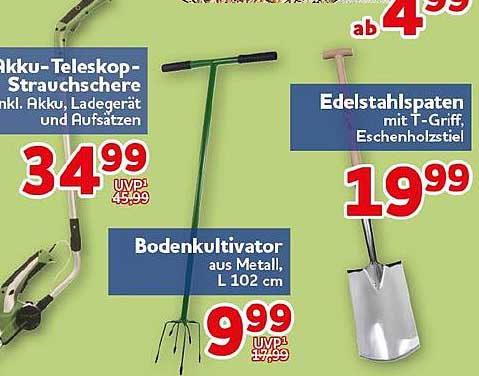 Akku-Teleskop-Strauchschere inkl. Akku, Ladegerät und Aufsatz