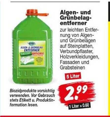 Algen- und Grünbelag-Entferner