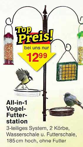 All-in-1 Vogel-Futter-station