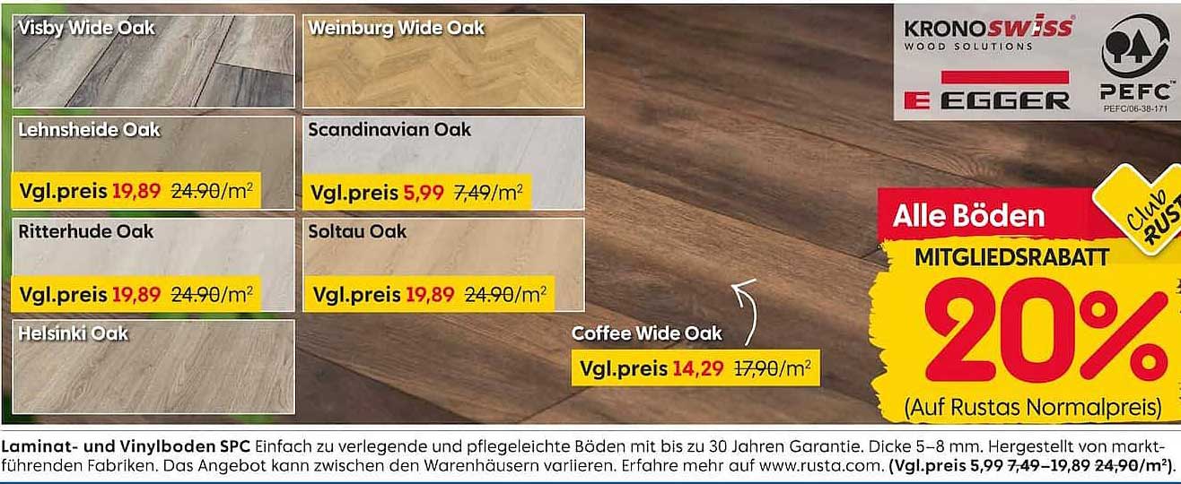 Alle Böden MITGLIEDSRABATT 20%