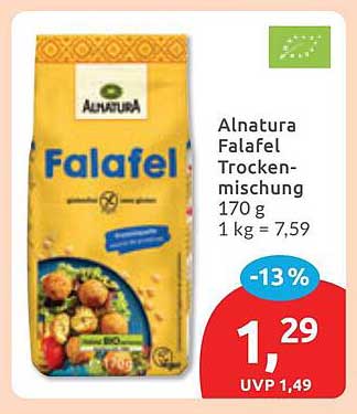 Alnatura Falafel Trockenmischung 170 g 1 kg = 7,59