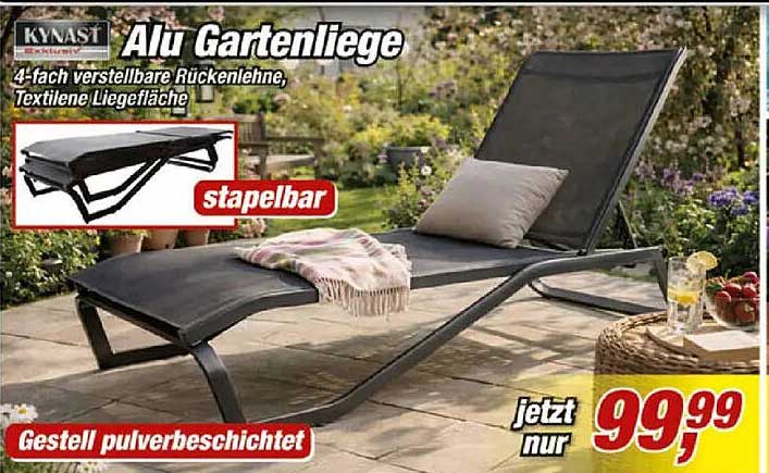 Alu Gartenliege