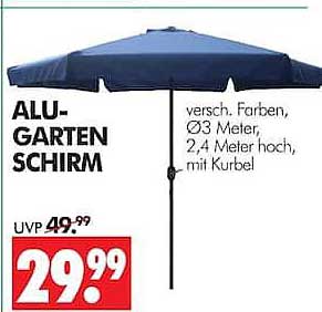 ALU-GARTENSCHIRM