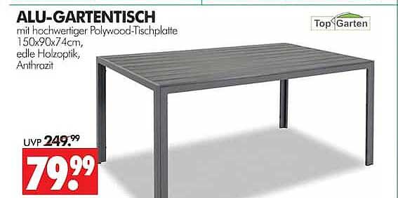 ALU-GARTENTISCH