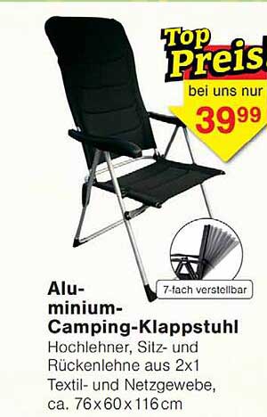 Alu-minium-Camping-Klappstuhl