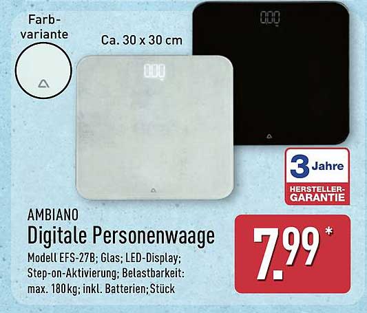AMBIANO Digitale Personenwaage