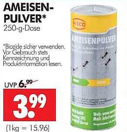 AMEISEN-PULVER* 250-g-Dose