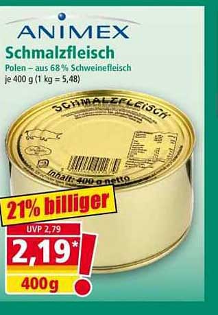 ANIMEX Schmalzfleisch