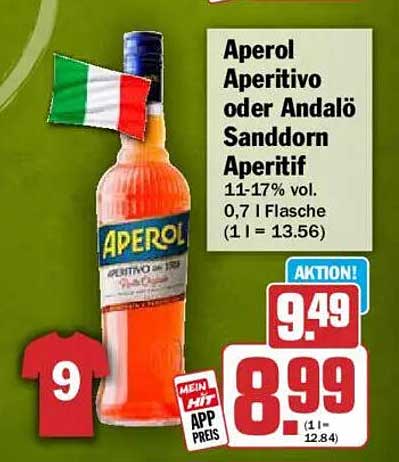 Aperol Aperitivo oder Andalö Sanddorn Aperitif