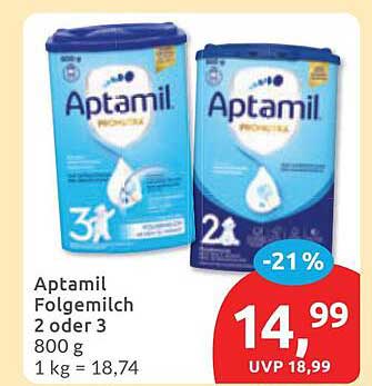 Aptamil Folgemilch 2 oder 3 800 g