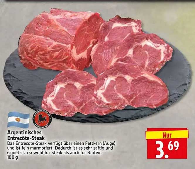 Argentinisches Entrecôte-Steak