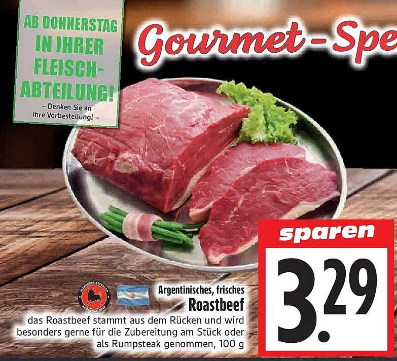 Argentinisches, frisches Roastbeef